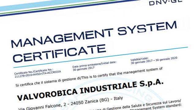 Certificazione OHSAS 18001:2007